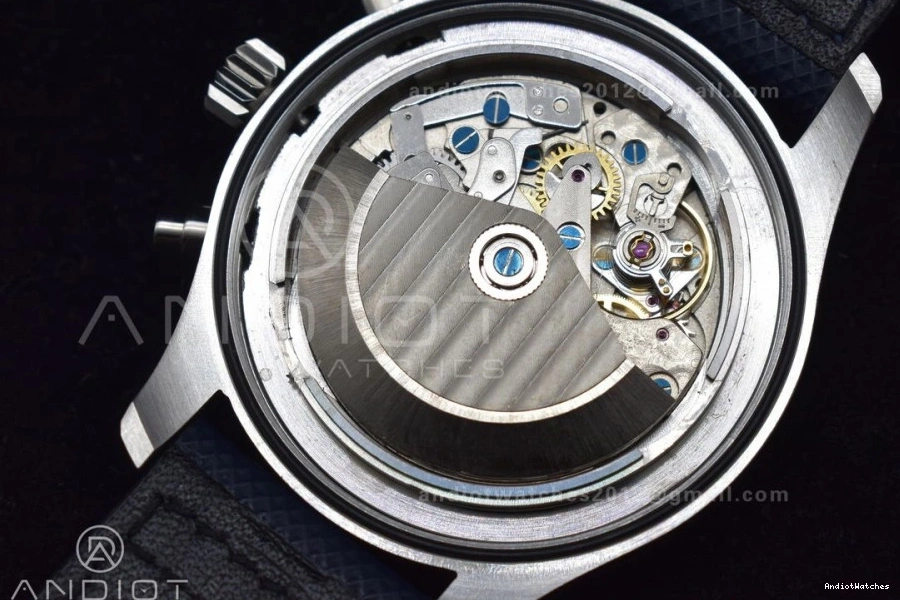 Leather Edition Strap Pilot on 1004 Dial Youthful Chrono Hand SS AZF Orange Blue 1:1 Best Blue A 0130